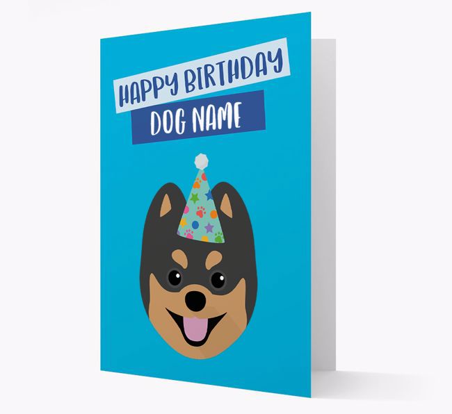 Personalized 'Happy Birthday {dogsName}' Card with {breedCommonName} Icon